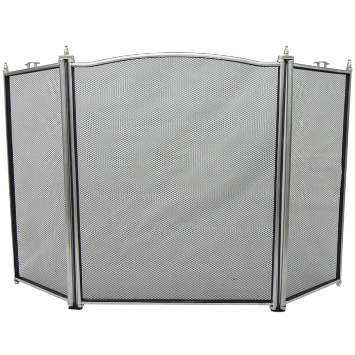 Belfry Heating Kaminschirm Denton mit 3 Paneelen aus Stahl